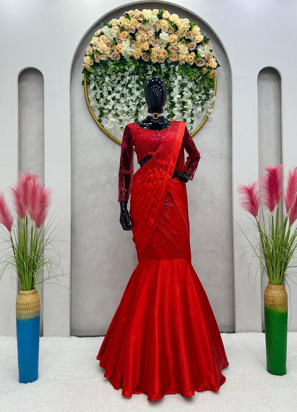 Scarlet Diva Saree