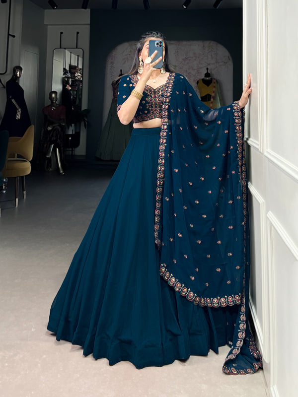 Midnight Elegance Lehenga Set