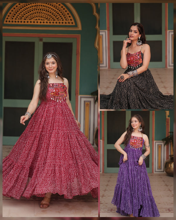 Banjara Boho Flared Maxi Dress