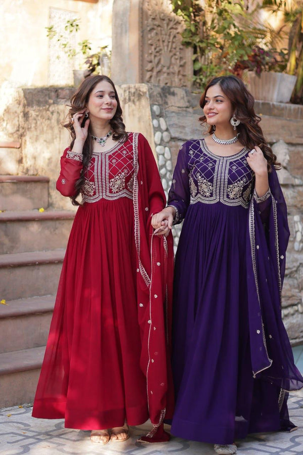 Noor-E-Jahan Embroidered Anarkali Set