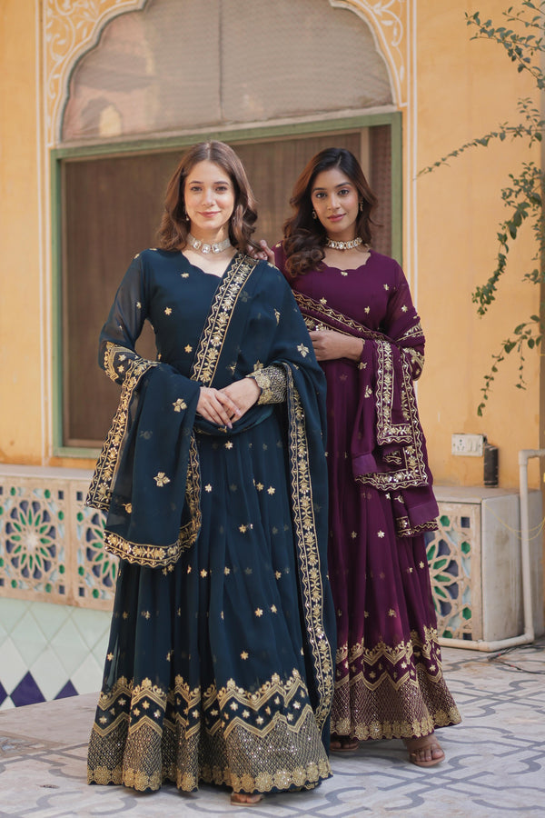 Zahira Regal Flare Anarkali Set