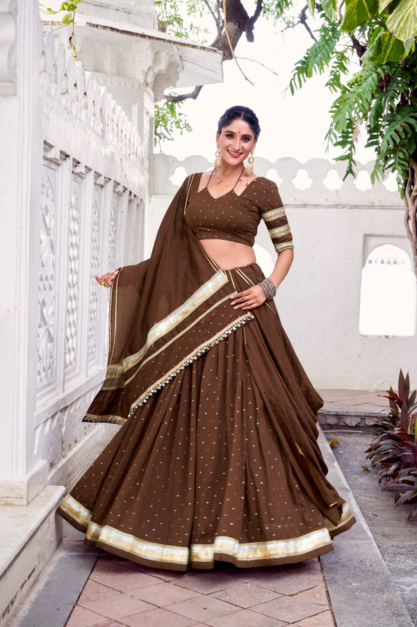 Mocha Glow Lehenga