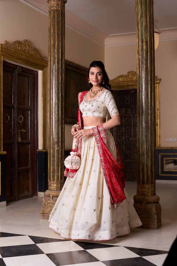 Wedding Embroidered Lehenga Set