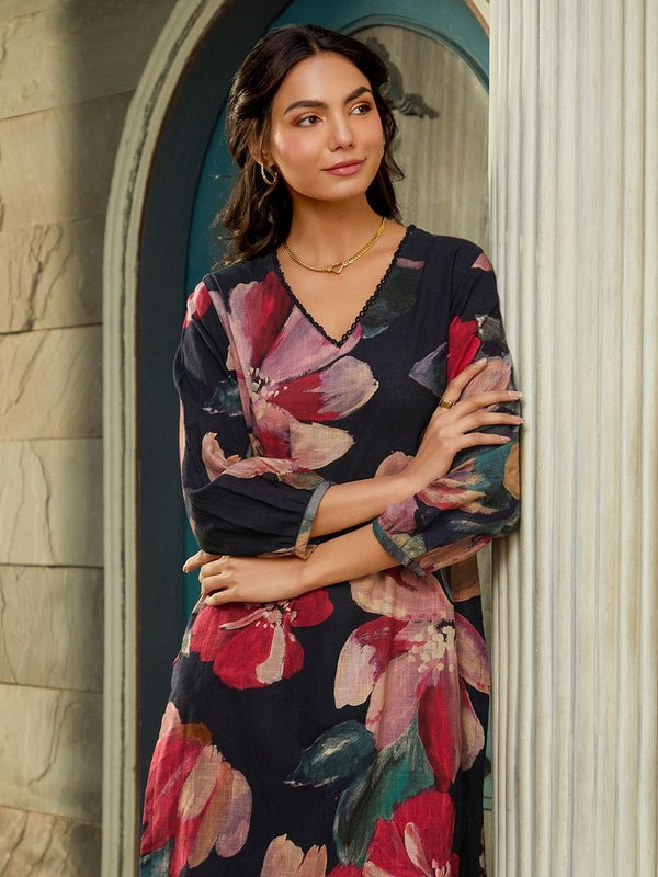 Midnight Bloom Co-ord Set